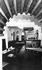 interior view of El Moro Lounge 1963